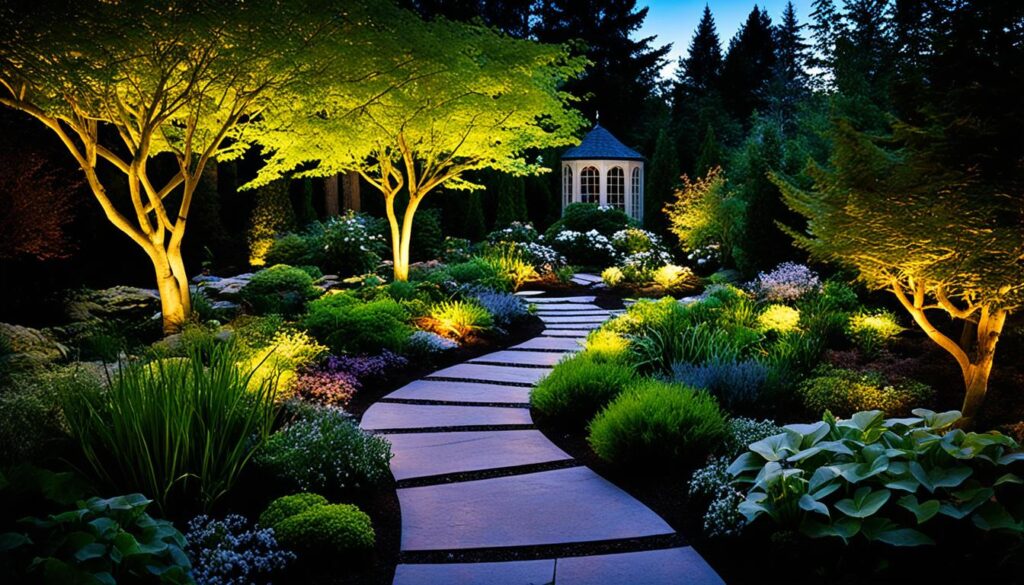 garden lighting techniques