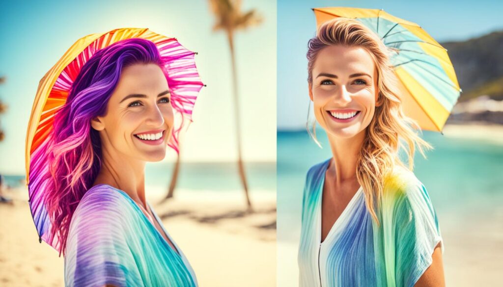 UV protection for hair